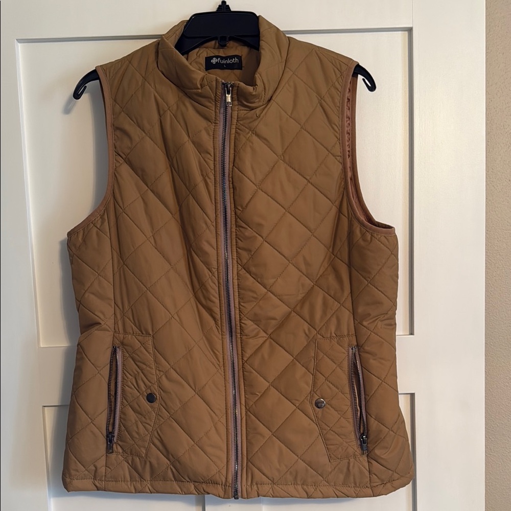 Quilted Tan Vest